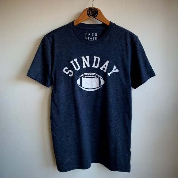football Tops - Free State Sunday Football Graphic T shirt NWOT
